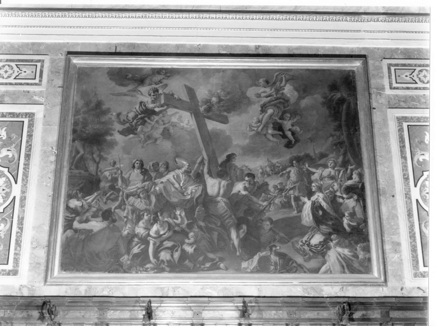 ritrovamento della vera croce (dipinto, elemento d'insieme) di Solimena Francesco detto Abate Ciccio (scuola) (sec. XVIII)