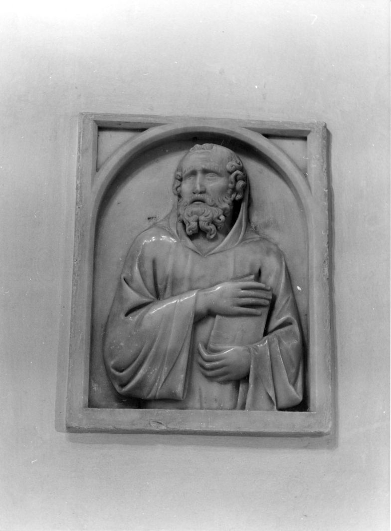 San Benedetto abate (rilievo) di Tino di Camaino (prima metà sec. XIV)
