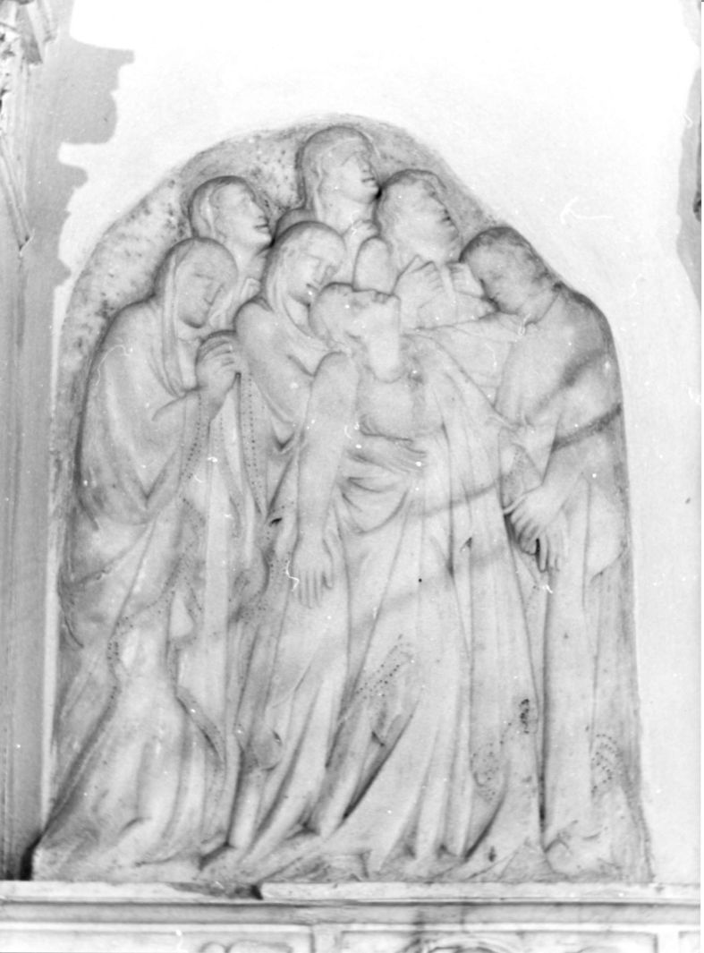 spasimo della Madonna (rilievo, frammento) di Tino di Camaino (prima metà sec. XIV)