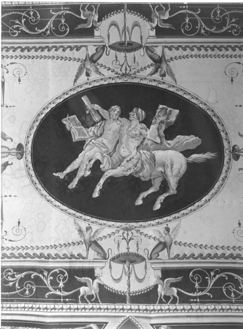 scena mitologica (dipinto, elemento d'insieme) - ambito napoletano (inizio sec. XIX)