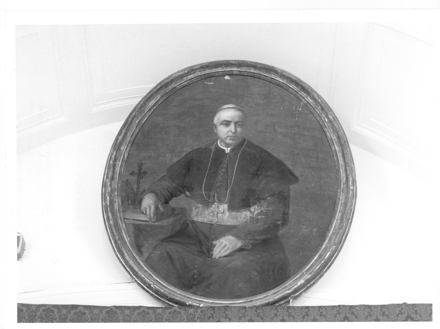 ritratto di ecclesiastico (dipinto) di Capone Gaetano (sec. XIX)