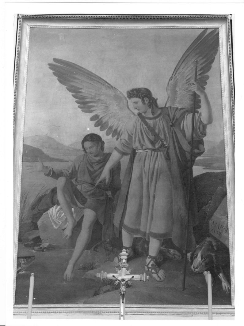 Pesca miracolosa di Tobia (dipinto) di Marsigli Filippo (sec. XIX)