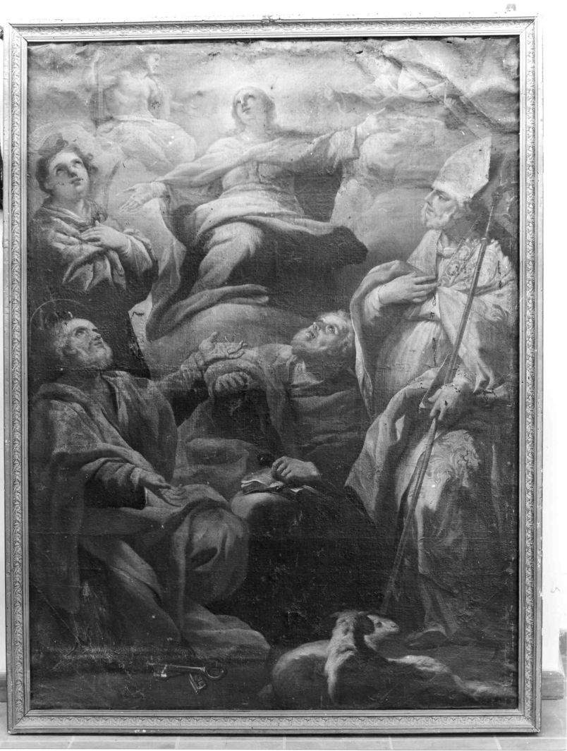 assunzione della Madonna con Santi (dipinto) - ambito campano (prima metà sec. XVIII)