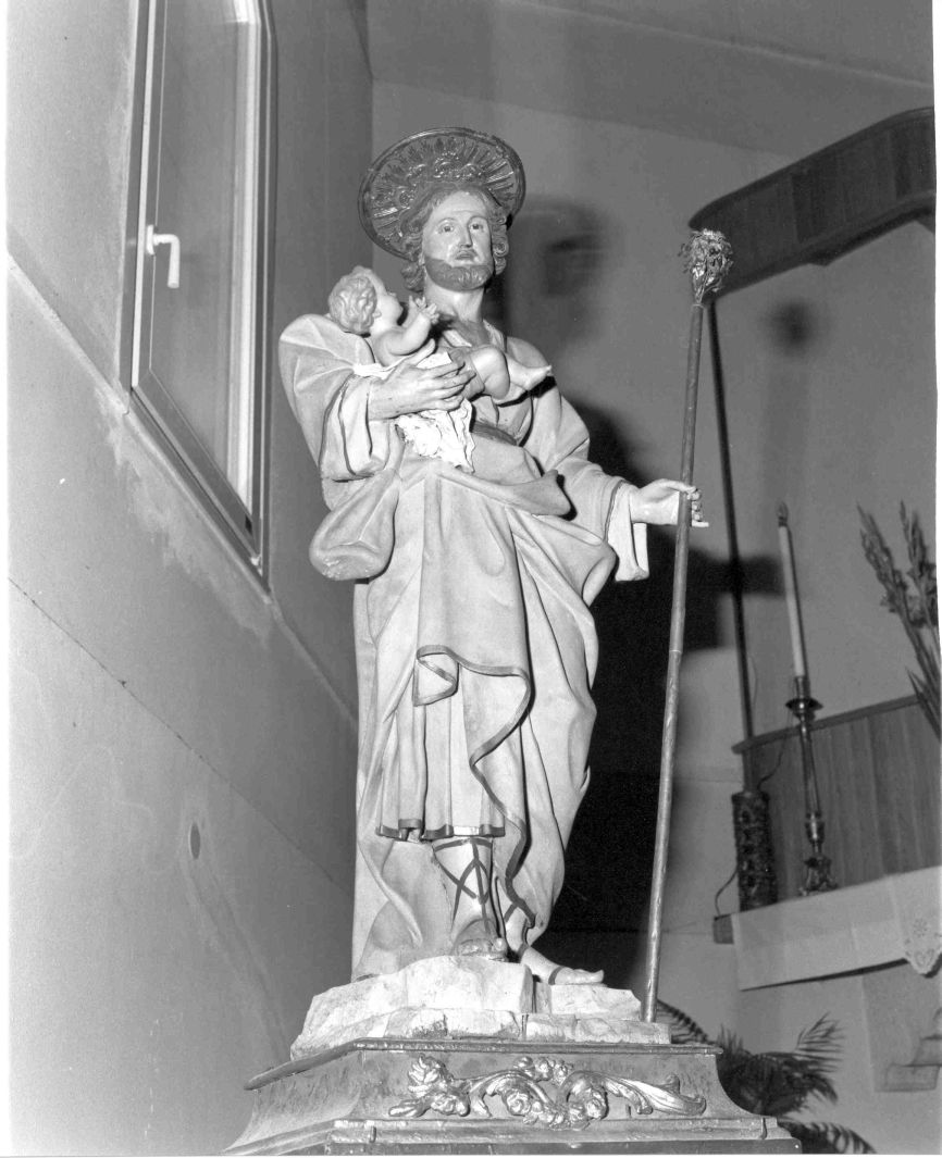 San Giuseppe e Gesù Bambino (statua) - bottega campana (fine sec. XIX)