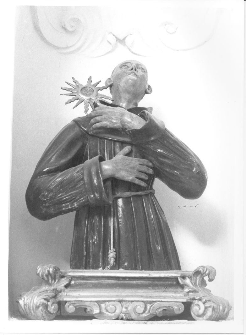 San Pasquale Baylon (busto) - bottega campana (seconda metà sec. XVIII)