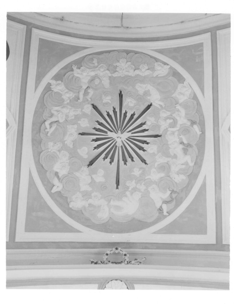 colomba dello Spirito Santo e cherubini (decorazione plastica) - bottega campana (fine/inizio secc. XVIII/ XX)