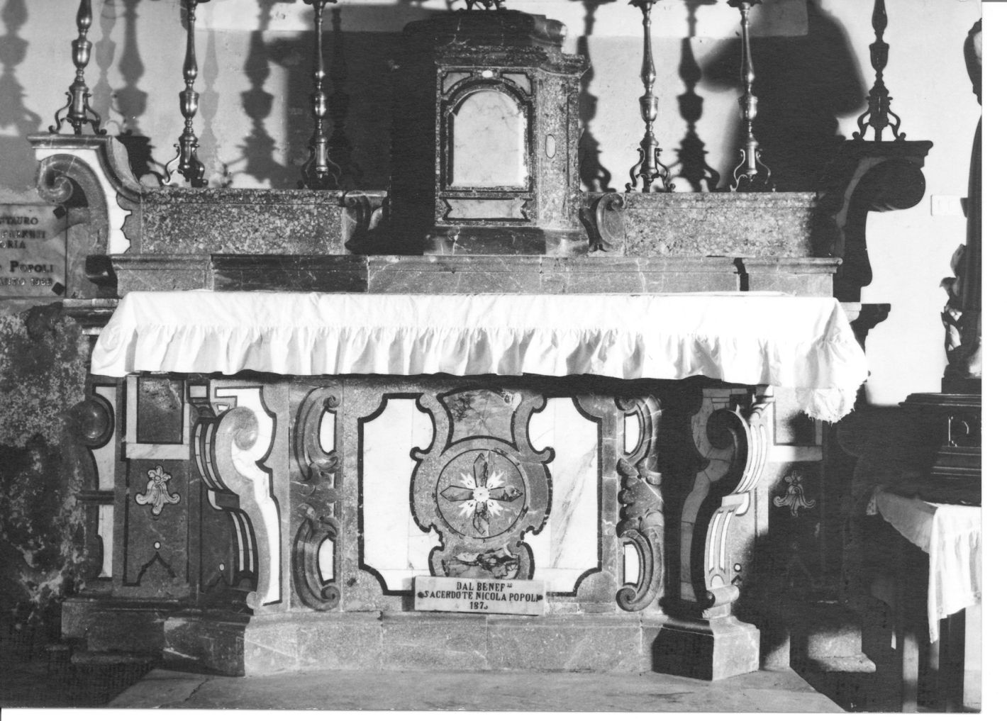 altare, opera isolata - bottega campana (sec. XIX)
