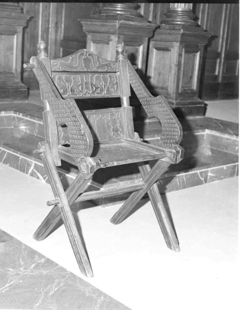 cattedra episcopale - bottega Italia meridionale (metà sec. XV)