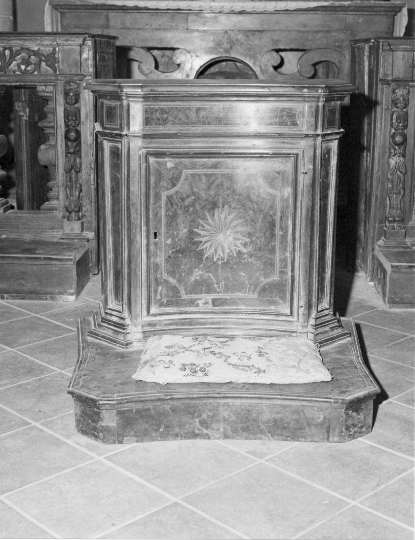 inginocchiatoio - bottega campana (sec. XVIII)