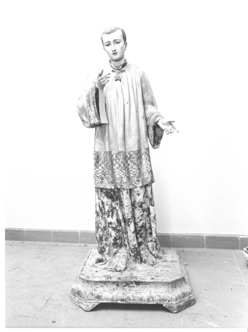 San Luigi Gonzaga (statua, opera isolata) - bottega irpina (sec. XIX)