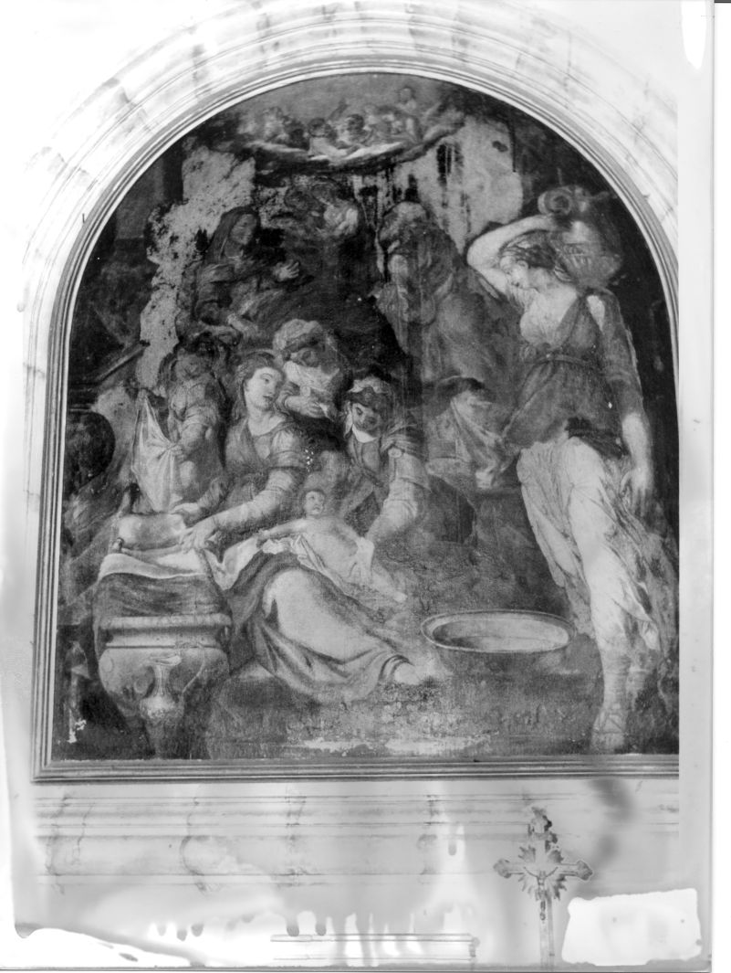 nascita di Maria Vergine (dipinto, opera isolata) - ambito amalfitano (seconda metà sec. XVI)