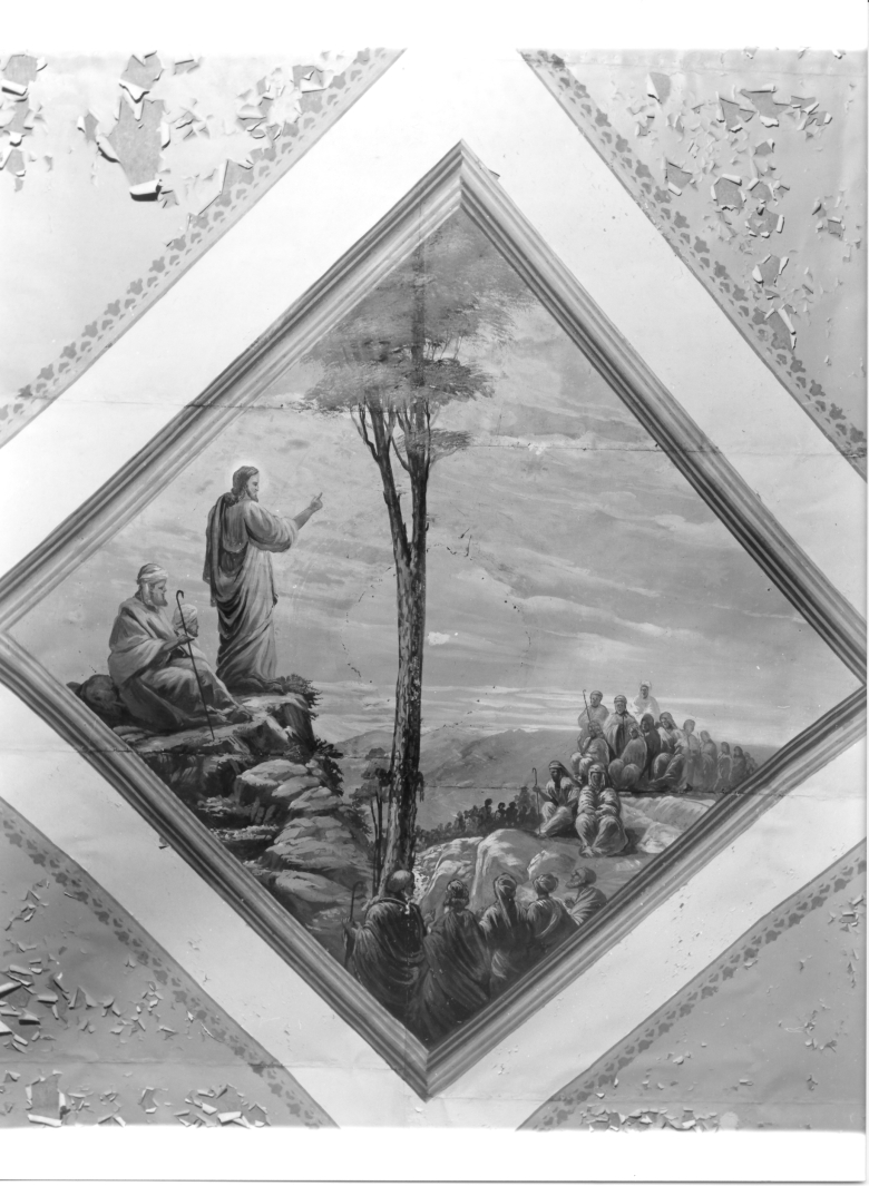 Cristo che predica alle folle (dipinto, elemento d'insieme) - ambito salernitano (prima metà sec. XX)