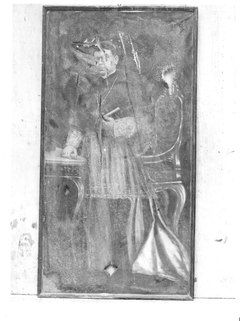 ritratto di ecclesiastico (dipinto, opera isolata) di Metallo Angelo (sec. XX)