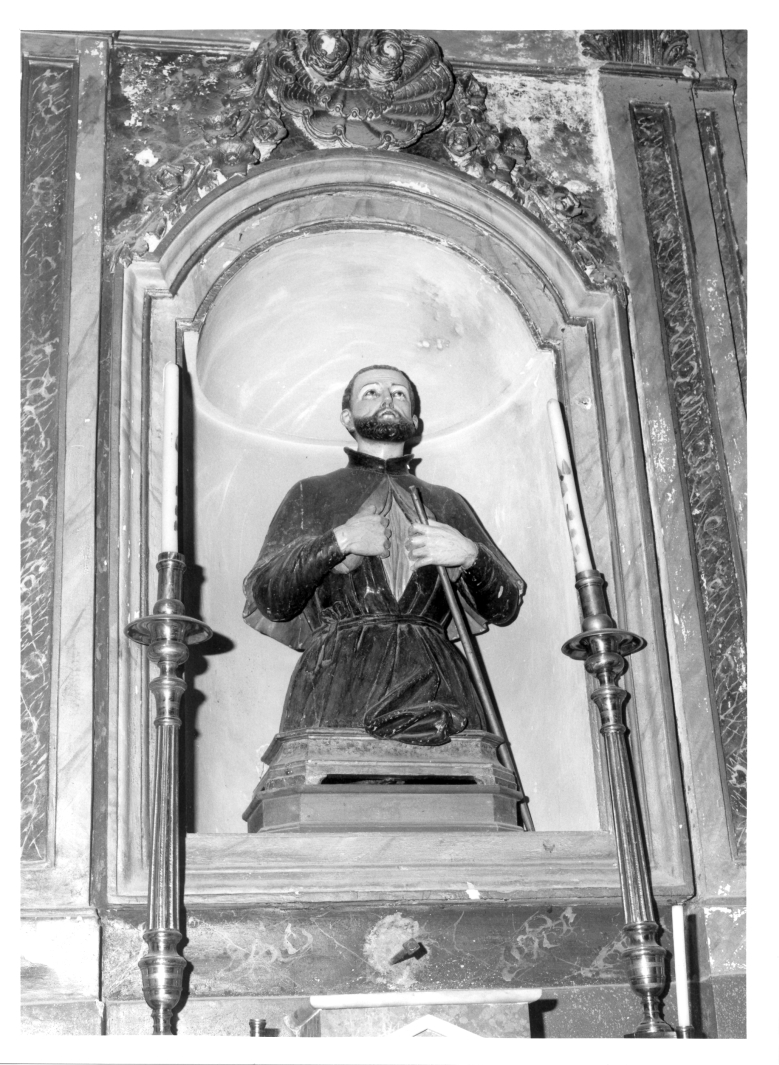 San Francesco Saverio (statua) di Colombo Giacomo (bottega) (metà sec. XVIII)