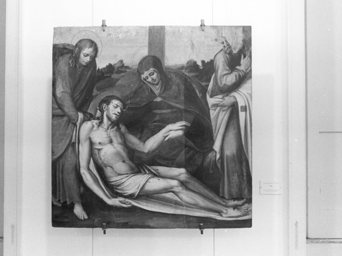 Pietà (dipinto) di Buono Silvestro (attribuito) (sec. XVI)