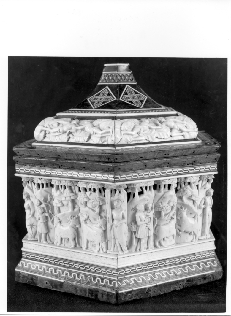 cofanetto di Degli Embriachi Baldassarre (bottega) (primo quarto sec. XV)