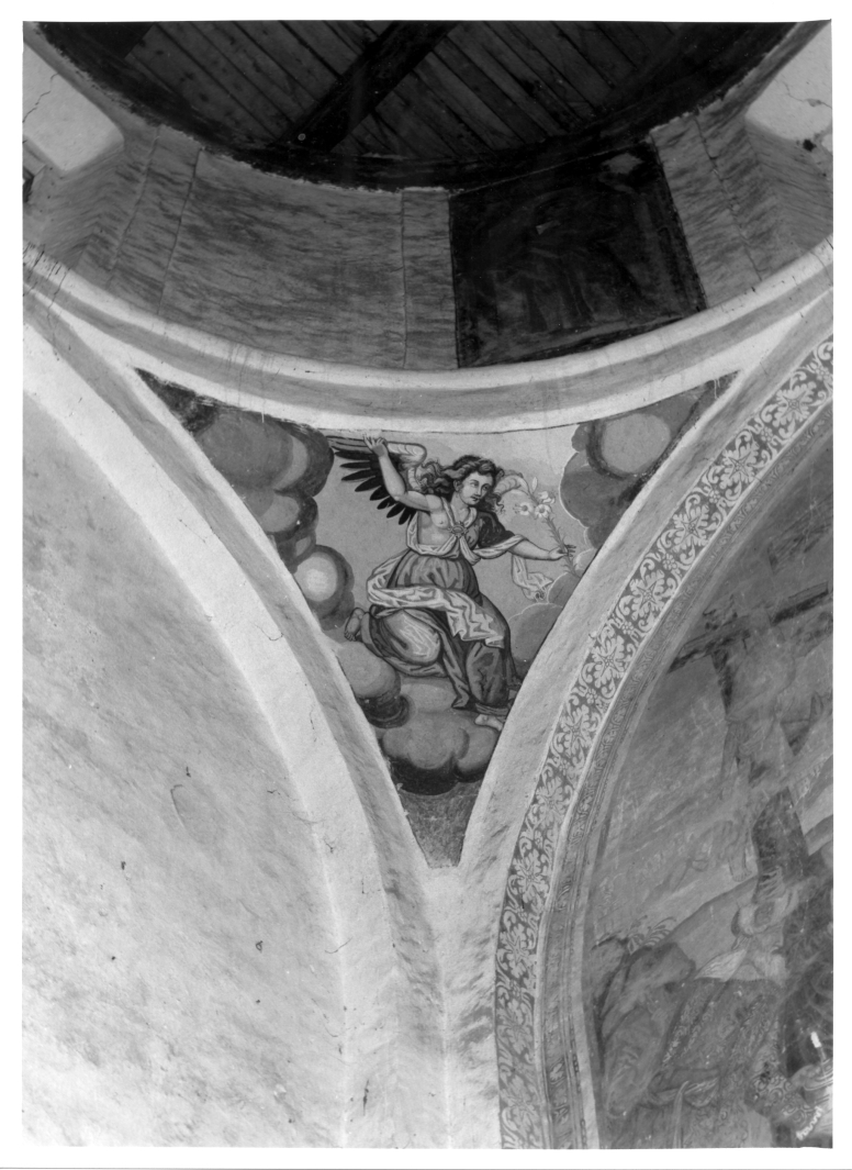 San Gabriele Arcangelo (dipinto, elemento d'insieme) di De Gregorio Giovanni detto Pietrafesa (maniera) (sec. XVII)