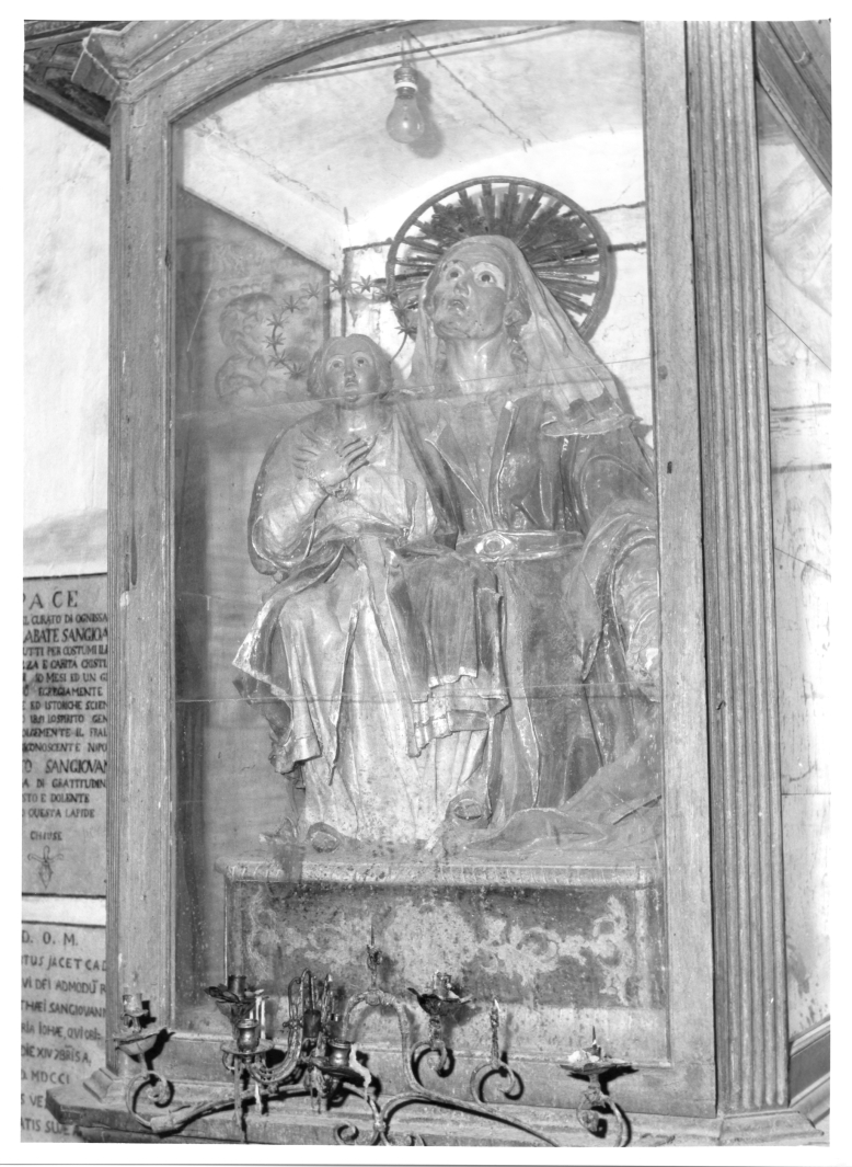Maria Vergine bambina e Sant'Anna (gruppo scultoreo) - bottega campana (metà sec. XVIII)
