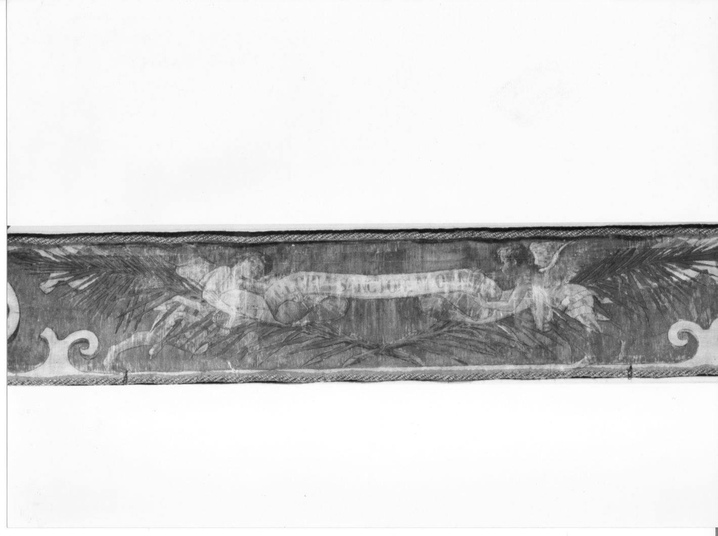 angioletti reggicartiglio (dipinto) - ambito campano (sec. XIX)