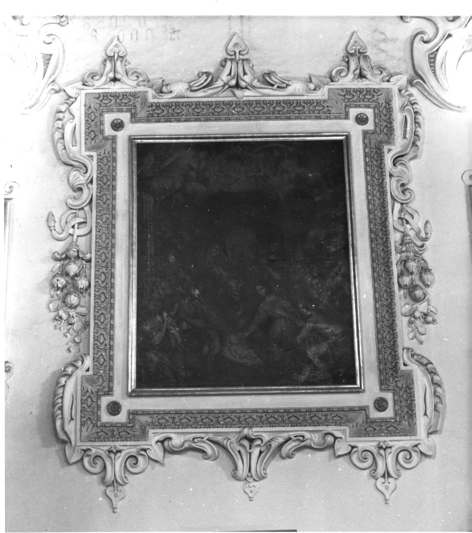 adorazione dei pastori (dipinto) - ambito campano (sec. XVII)