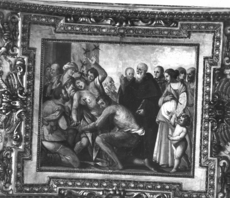 San Benedetto libera l'ossesso (dipinto, ciclo) di Solimena Angelo (attribuito) (seconda metà sec. XVII)
