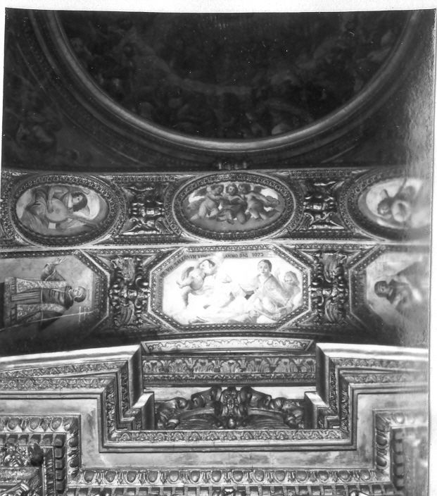 Santi papi in visita a Salerno (decorazione pittorica, ciclo) di Solimena Angelo (attribuito) (metà sec. XVII)
