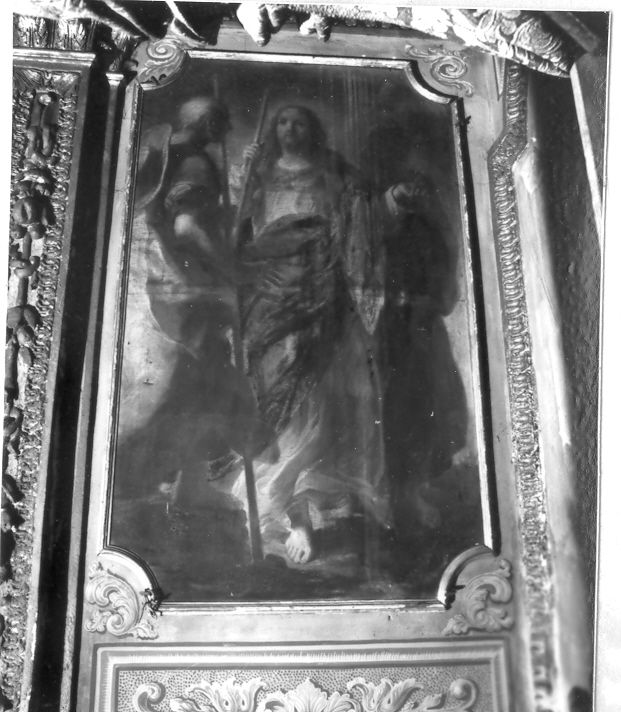 incontro di Cristo e i discepoli sulla via di Emmaus (dipinto) di Lama Giovan Battista (attribuito) (prima metà sec. XVIII)