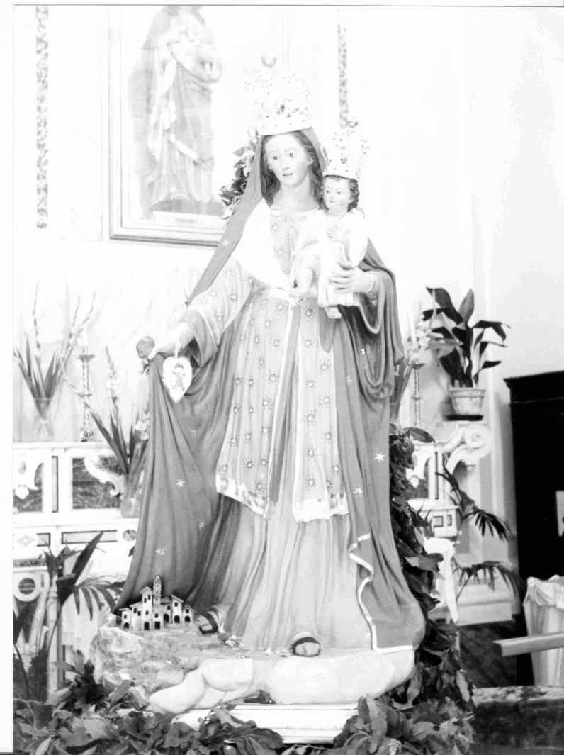 Madonna con Bambino (statua) di Stuflesser Giuseppe (sec. XX)