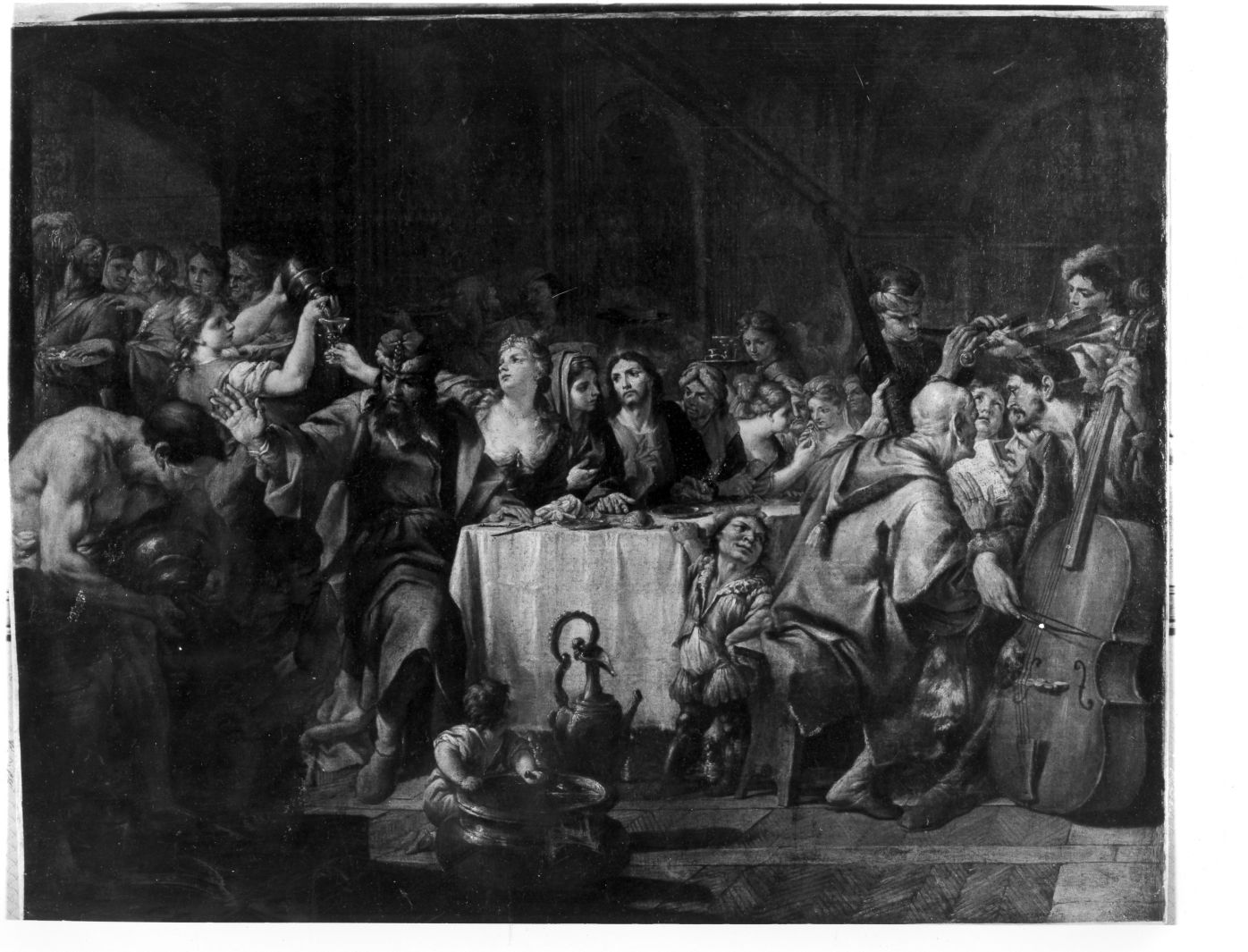 nozze di Cana (dipinto) di Vaccaro Nicola (attribuito) (fine sec. XVII)
