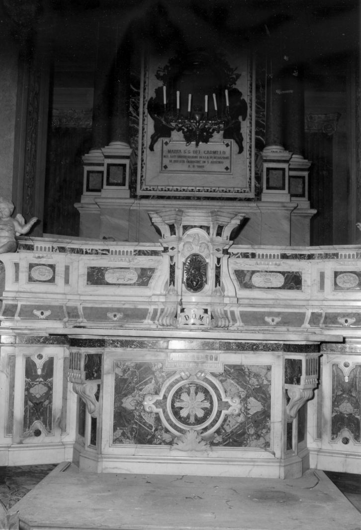 motivi decorativi (altare maggiore) - bottega Italia meridionale (fine/inizio secc. XIX/ XX)