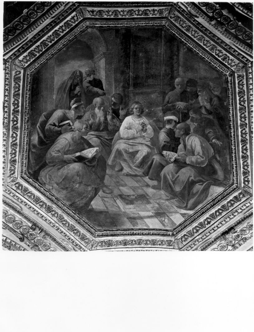 disputa di Gesù con i dottori nel tempio (dipinto, ciclo) di Corenzio Belisario (sec. XVII)