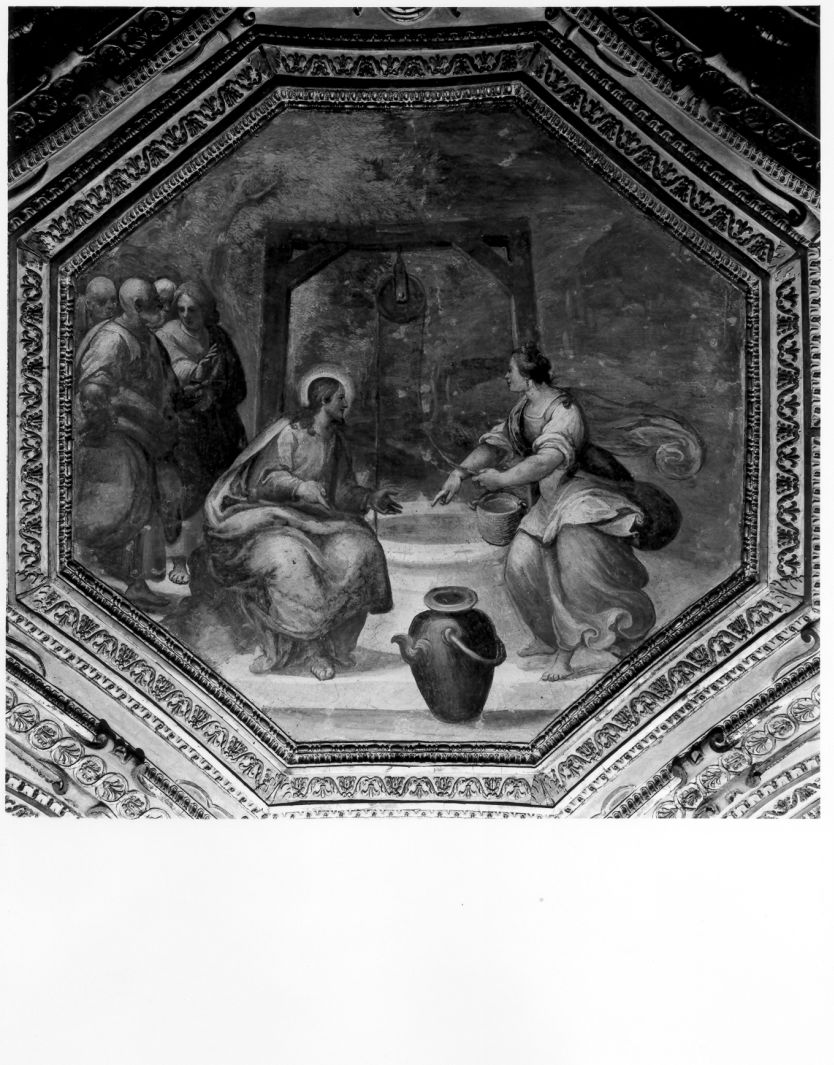 Cristo e la samaritana al pozzo (dipinto, ciclo) di Corenzio Belisario (sec. XVII)