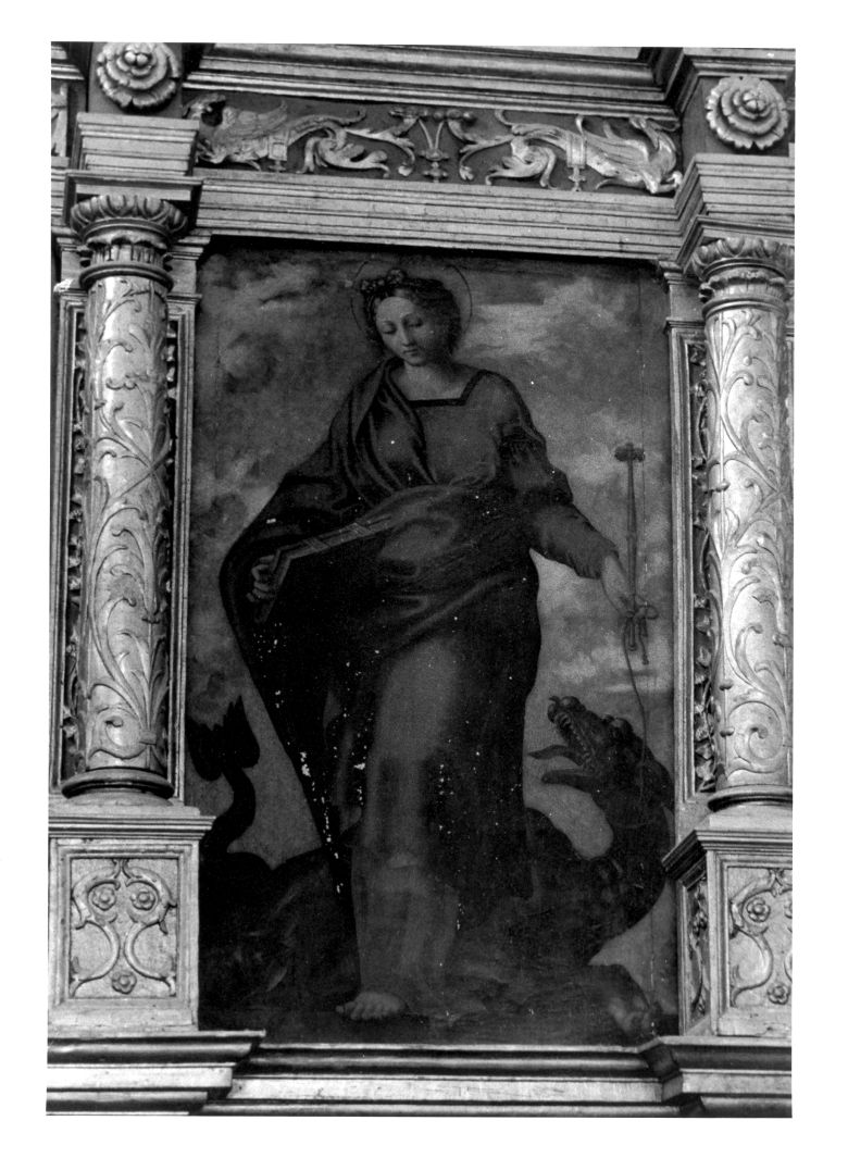 Santa Marta (scomparto di polittico, elemento d'insieme) di Cardisco Marco detto Marco Calabrese (attribuito) (prima metà sec. XVI)