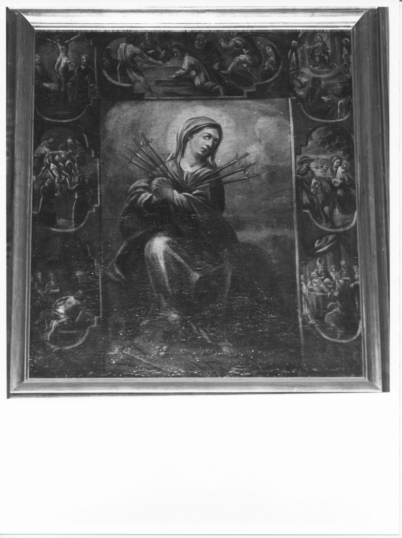 Madonna trafitta da sette spade (dipinto) - ambito cilentano (secc. XVIII/ XIX)