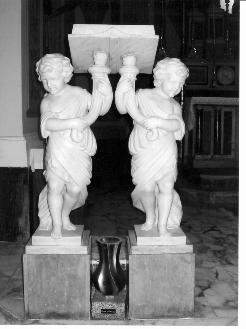 angeli (leggio, opera isolata) - bottega Italia meridionale (sec. XIX)