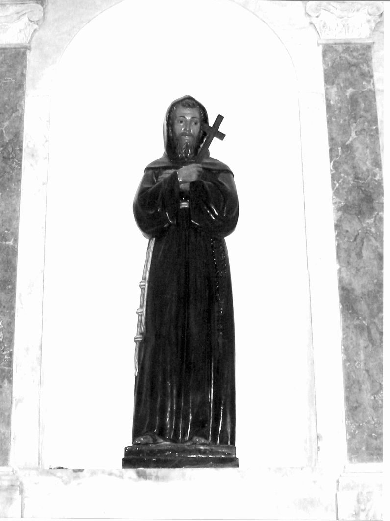 San Francesco d'Assisi (statua, opera isolata) - bottega Italia meridionale (secondo quarto sec. XIX)
