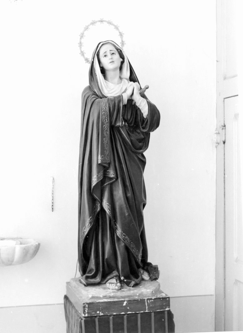 Madonna Addolorata (statua, opera isolata) - bottega campana (prima metà sec. XX)