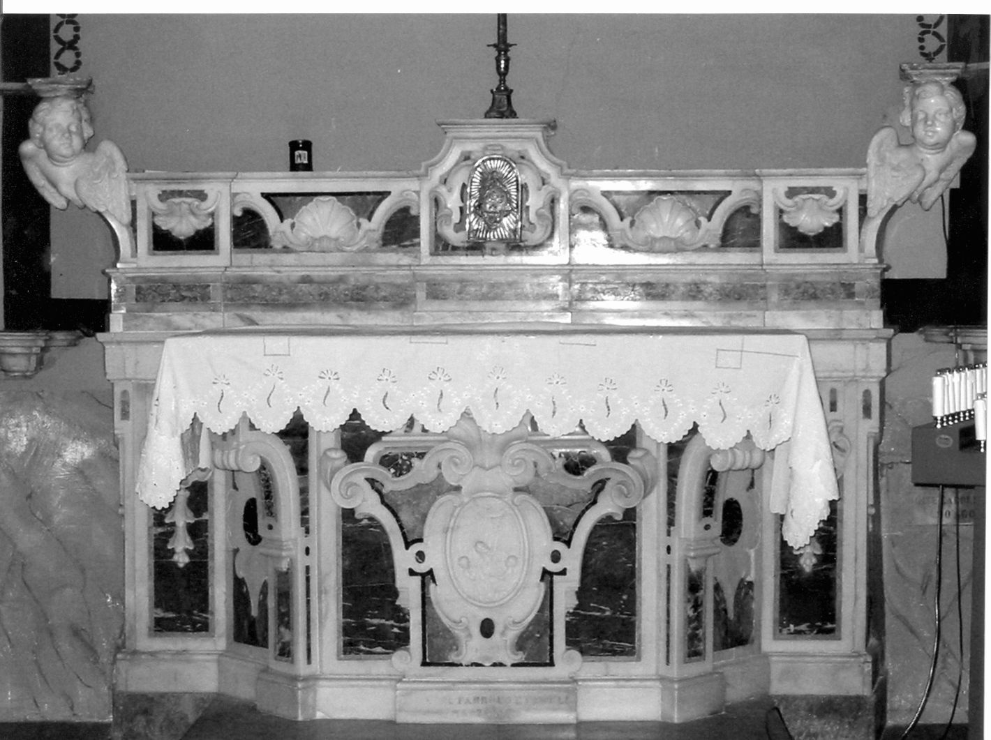 altare - bottega napoletana (fine/inizio secc. XVII/ XVIII)