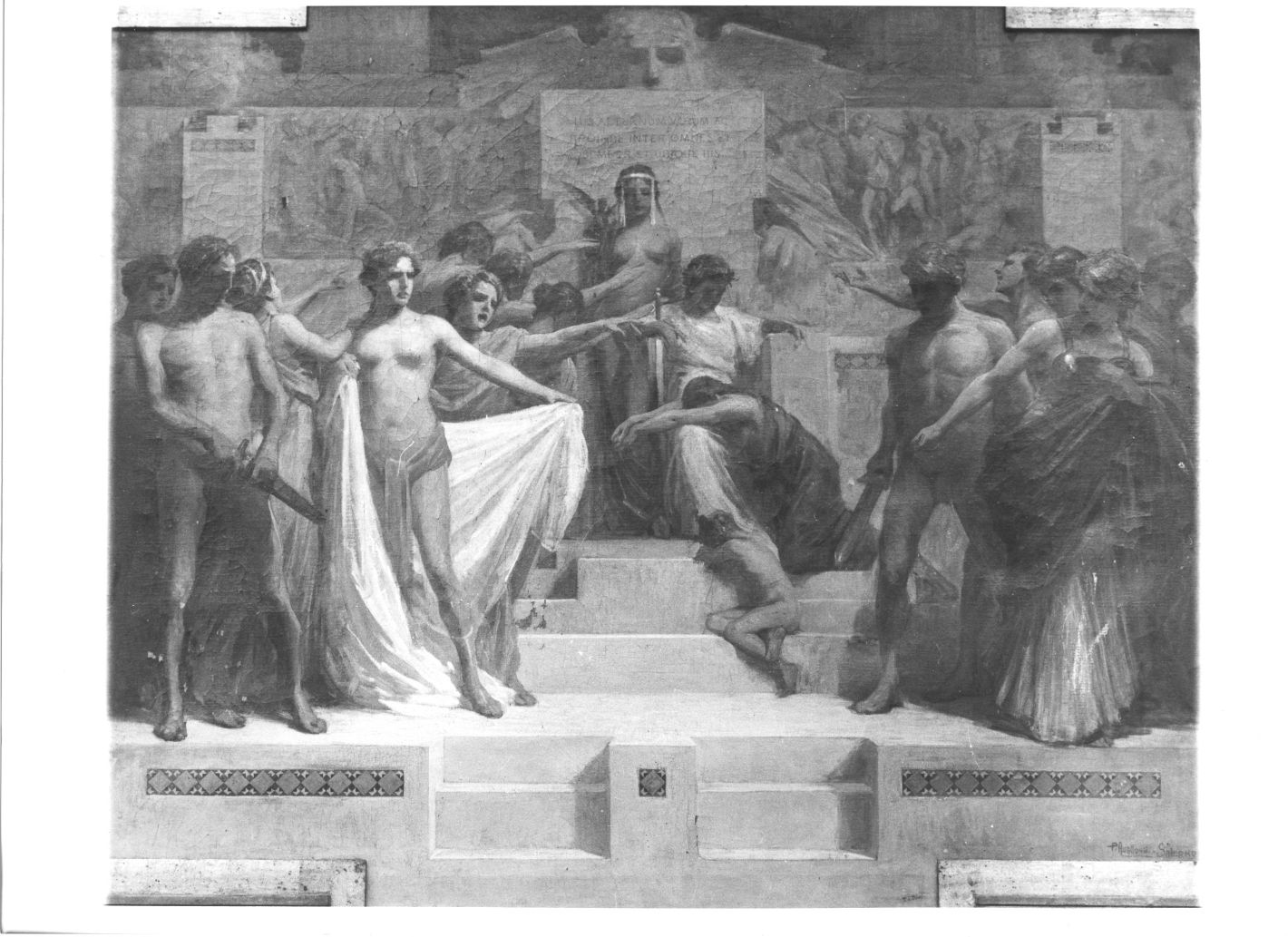 allegoria della vittoria (dipinto) di Avallone Pasquale (prima metà sec. XX)