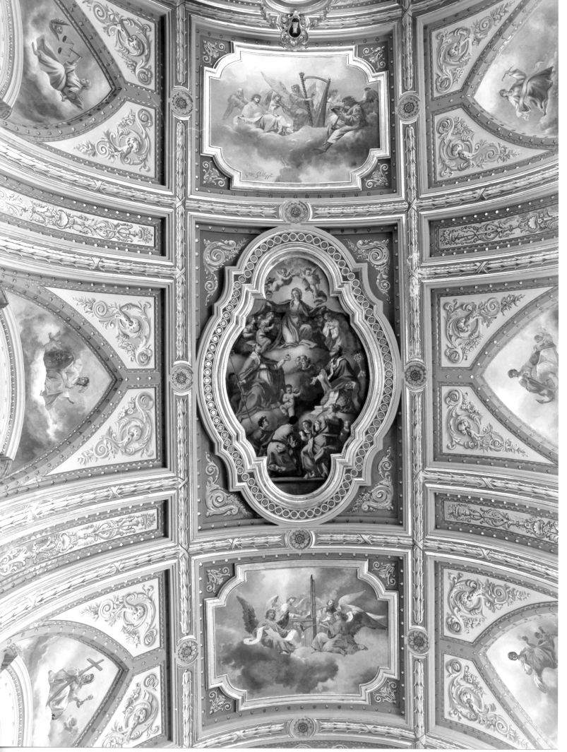 Madonna con Santi (dipinto) di Solimena Francesco detto Abate Ciccio (cerchia) (metà sec. XVIII)