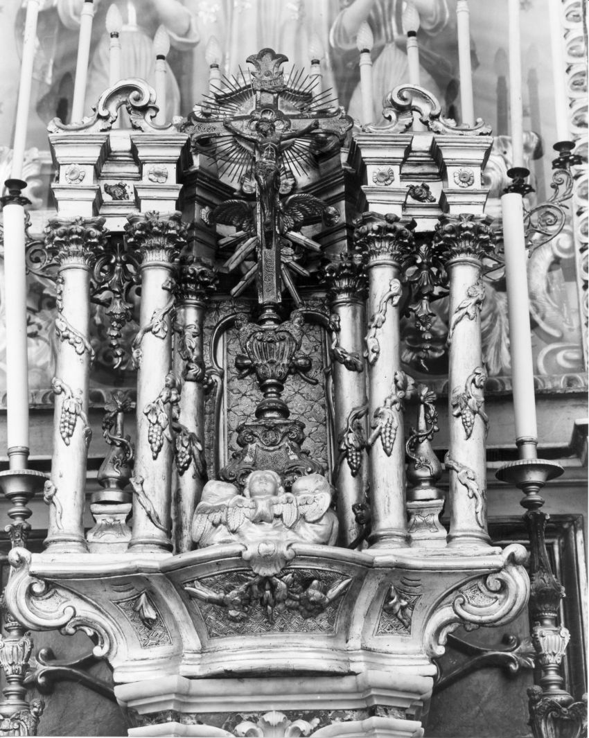 tronetto per esposizione eucaristica - bottega napoletana (sec. XVIII)