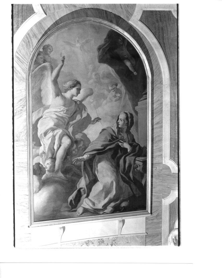 Annunciazione (dipinto) di Bardellino Pietro (seconda metà sec. XVIII)