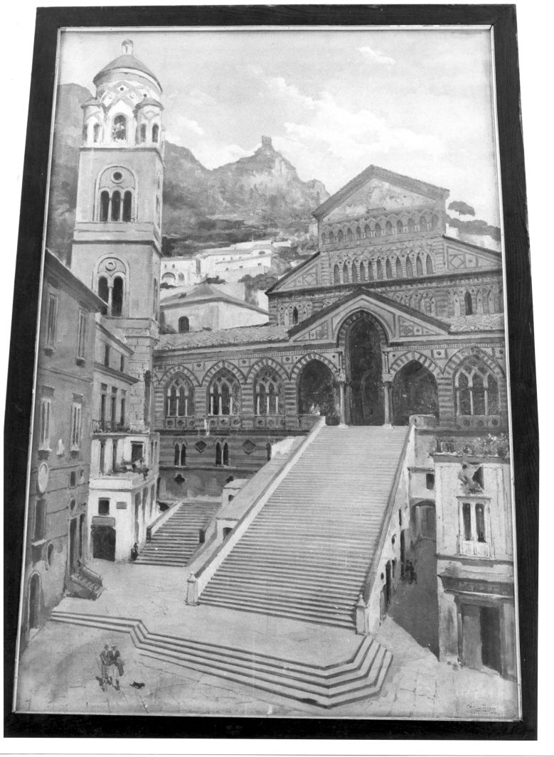 Duomo di Amalfi (dipinto) di Avallone Mario (sec. XX)