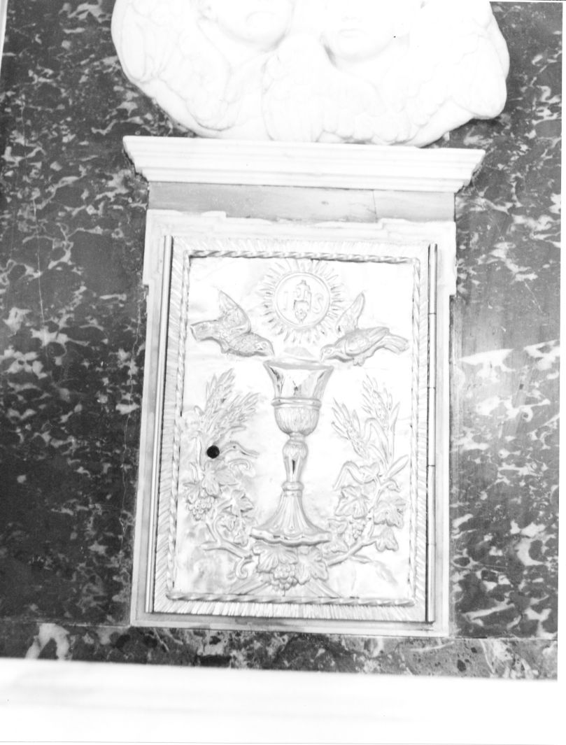 calice eucaristico (sportello di tabernacolo) - bottega Italia meridionale (sec. XIX)