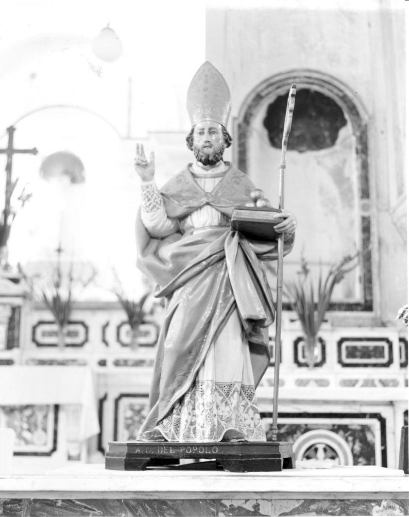 San Nicola di Bari (statua) - bottega Italia meridionale (sec. XIX)