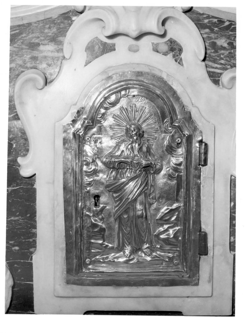Sacro Cuore di Maria (sportello di tabernacolo) - bottega campana (primo quarto sec. XIX)