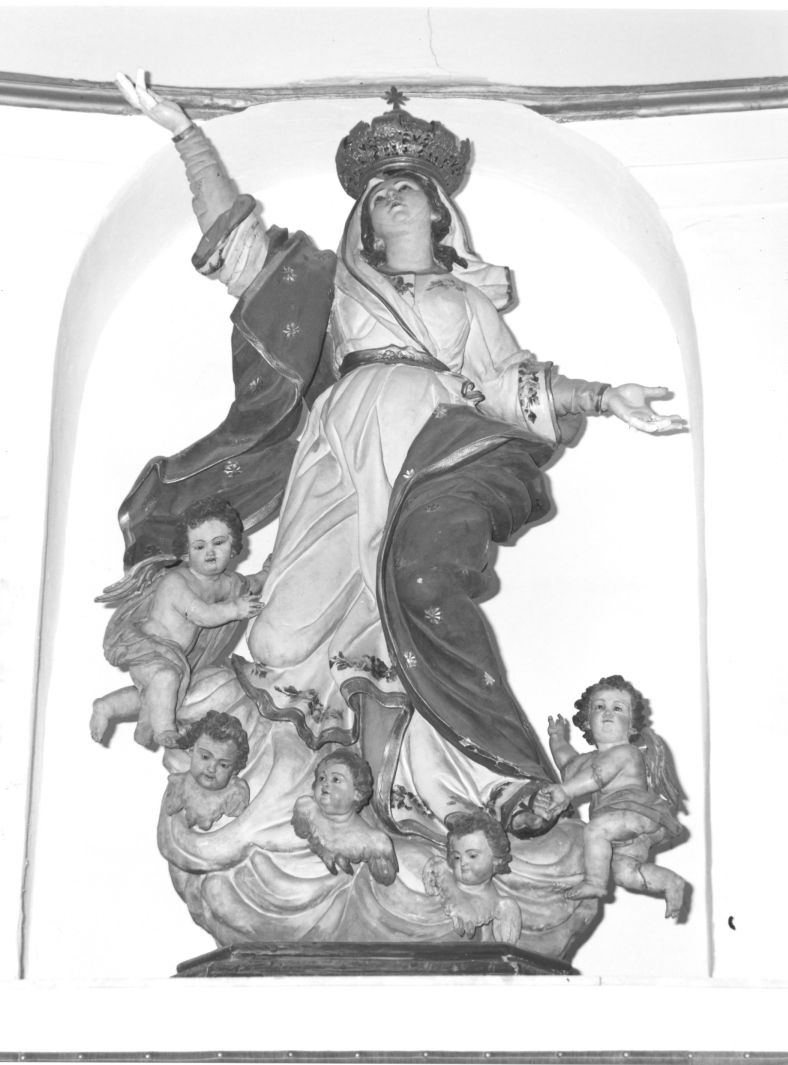 Madonna Assunta (statua) di Colombo Giacomo (bottega) (prima metà sec. XVIII)