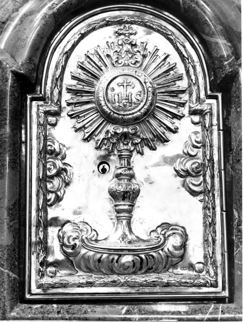 ostensorio (sportello di tabernacolo) di De Blasio Andrea (primo quarto sec. XVIII)