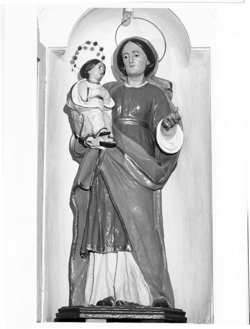 Maria Vergine bambina e Sant'Anna (statua) - bottega campana (sec. XIX)