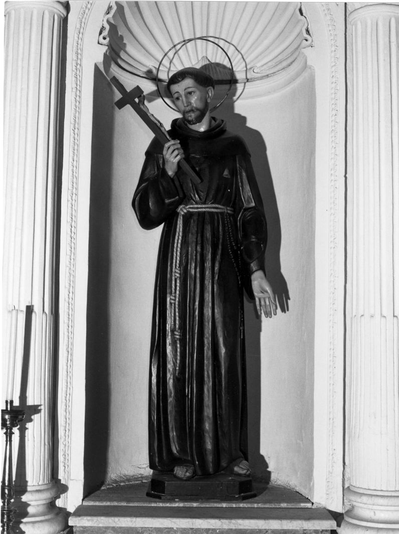 San Francesco d'Assisi (statua) - bottega cilentana (inizio sec. XIX)